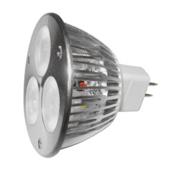 3x1W HighPower LED Spot MR16 12V, Светодиодная лампа 3Вт, теплый белый свет, цоколь GU5.3